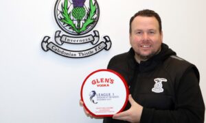 Caley Thistle boss Scott Kellacher makes it a hat-trick of monthly awards