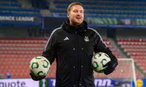 Aberdeen boss Jimmy Thelin responds to coach Peter Leven’s link to Kilmarnock manager vacancy ahead of Sparta Prague game