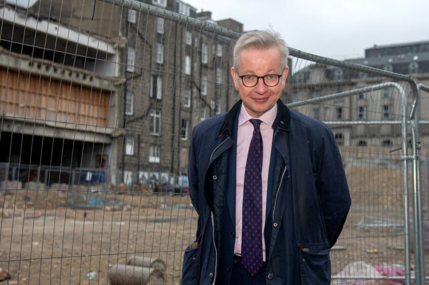 As Levelling Up Secretary, Michael Gove committed £20 million towards the Aberdeen market redevelopment. Image: Kath Flannery/DC Thomson