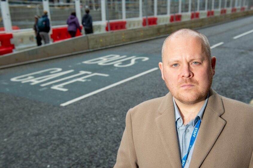 The P&J's Ben Hendry has the lowdown on the Aberdeen bus gate court ruling - which might help the council co-leader catch up. Image: Kami Thomson/DC Thomson