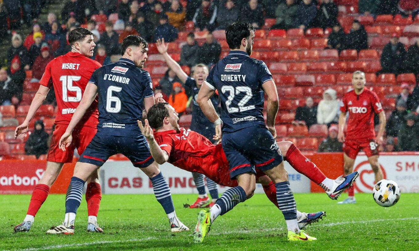 Ref Watch: Pull on Aberdeen’s Nicky Devlin warranted penalty in Scottish Cup v Raith Rovers