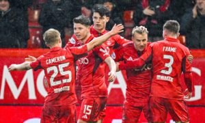 Aberdeen 6 Livingston 2: Two goal Kevin Nisbet lays down marker after Toyosi Olusanya signing as Dons battle back from behind in thriller