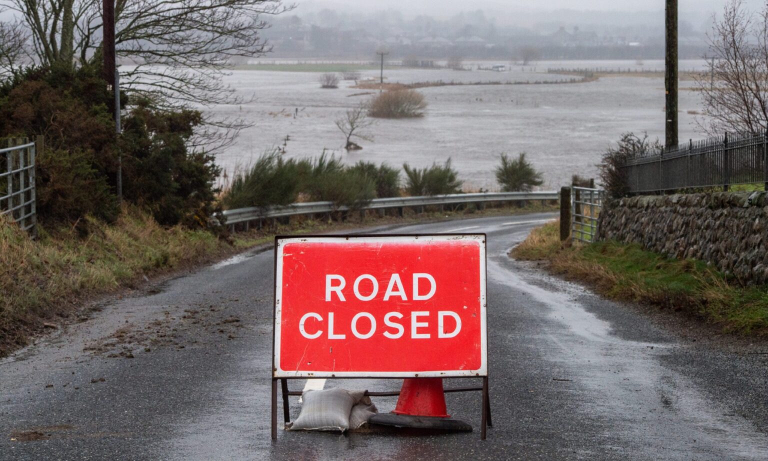 Storm Chandra: Snow gates and roads closed due to flooding