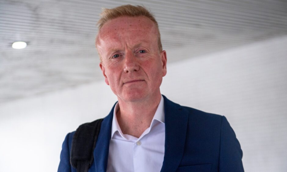 Aberdeen Inspired chief executive Adrian Watson at Aberdeen City Council HQ as Uber was granted a licence to operate in the city in 2024. Image: Kath Flannery/DC Thomson