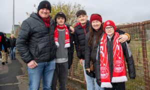 Gallery: Aberdeen fans cheer on the Dons as Scottish Cup holders kick off bid to defend trophy with victory against Raith Rovers