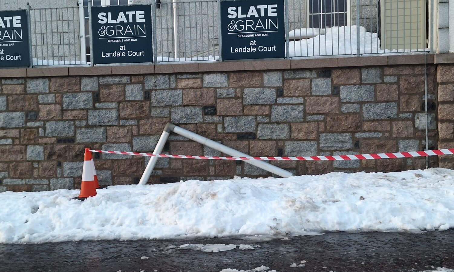 Chapelton safety fears as gutters collapse throughout town