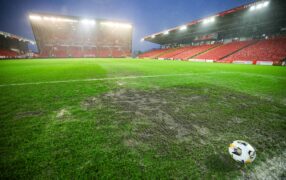 Aberdeen rip up and replace part of Pittodrie pitch after damage to guarantee remaining fixtures will go ahead