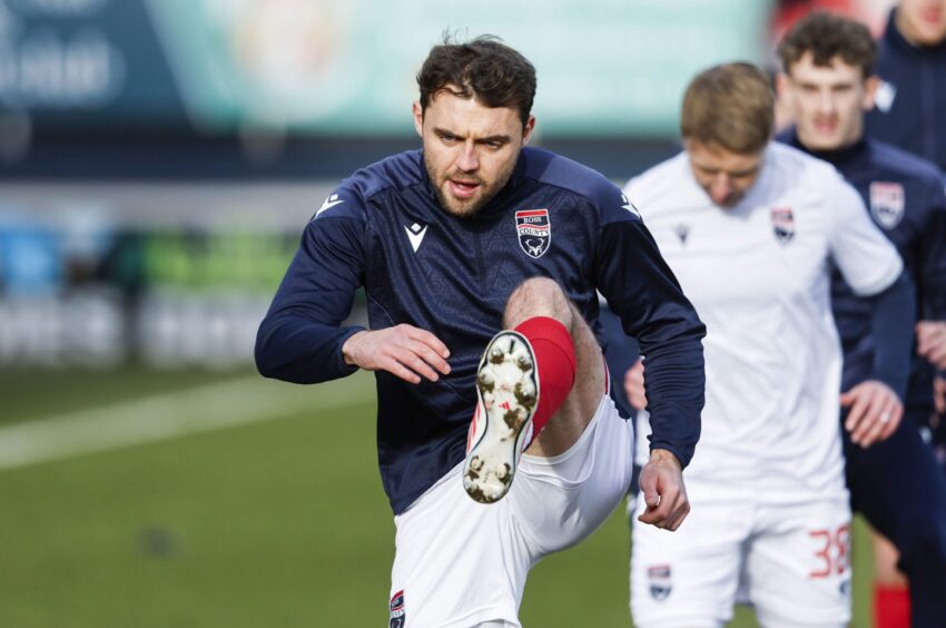 Ross County's Connor Randall being put through his paces in the warm-up before his team's SPFL Championship match against Queen's Park at the Global Energy Stadium, Dingwall, on February 14, 2026. 