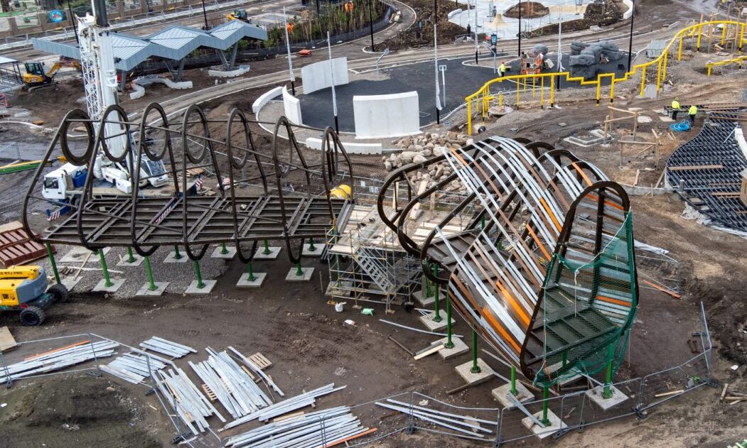 The Aberdeen Beach playpark is taking shape.