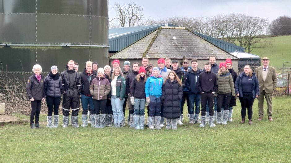 Norwegians visit Adziel Farm near Strichen