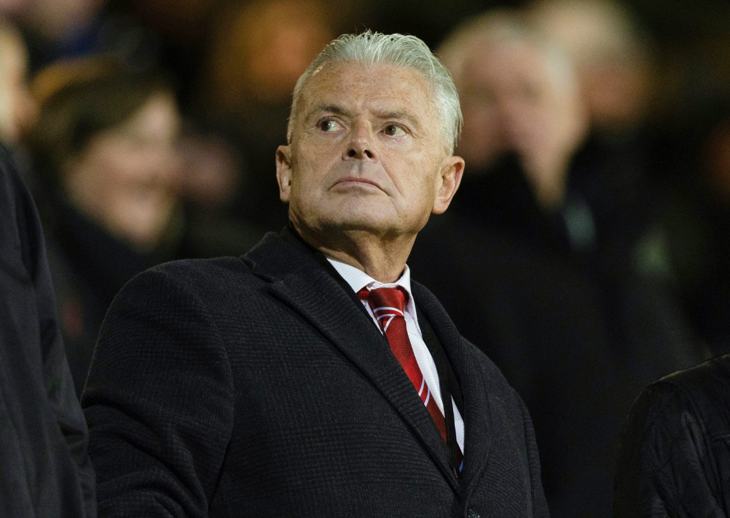 Aberdeen chairman Dave Cormack during the Scottish Cup clash against Dunfermline Athletic.