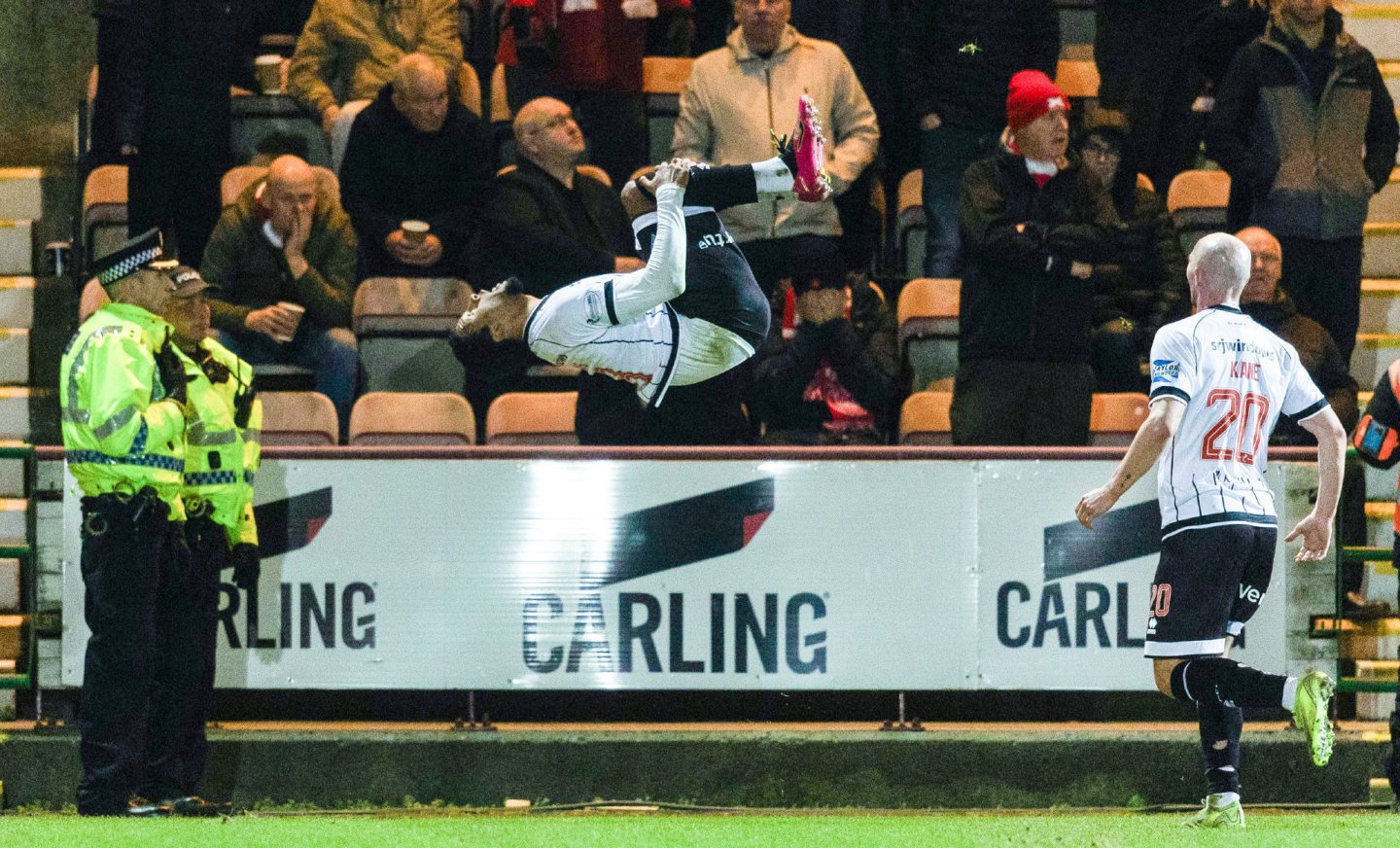 Dunfermline's Olly Thomas celebrates after scoring to make it 2-0 against Aberdeen in the Scottish Cup semi-final. 