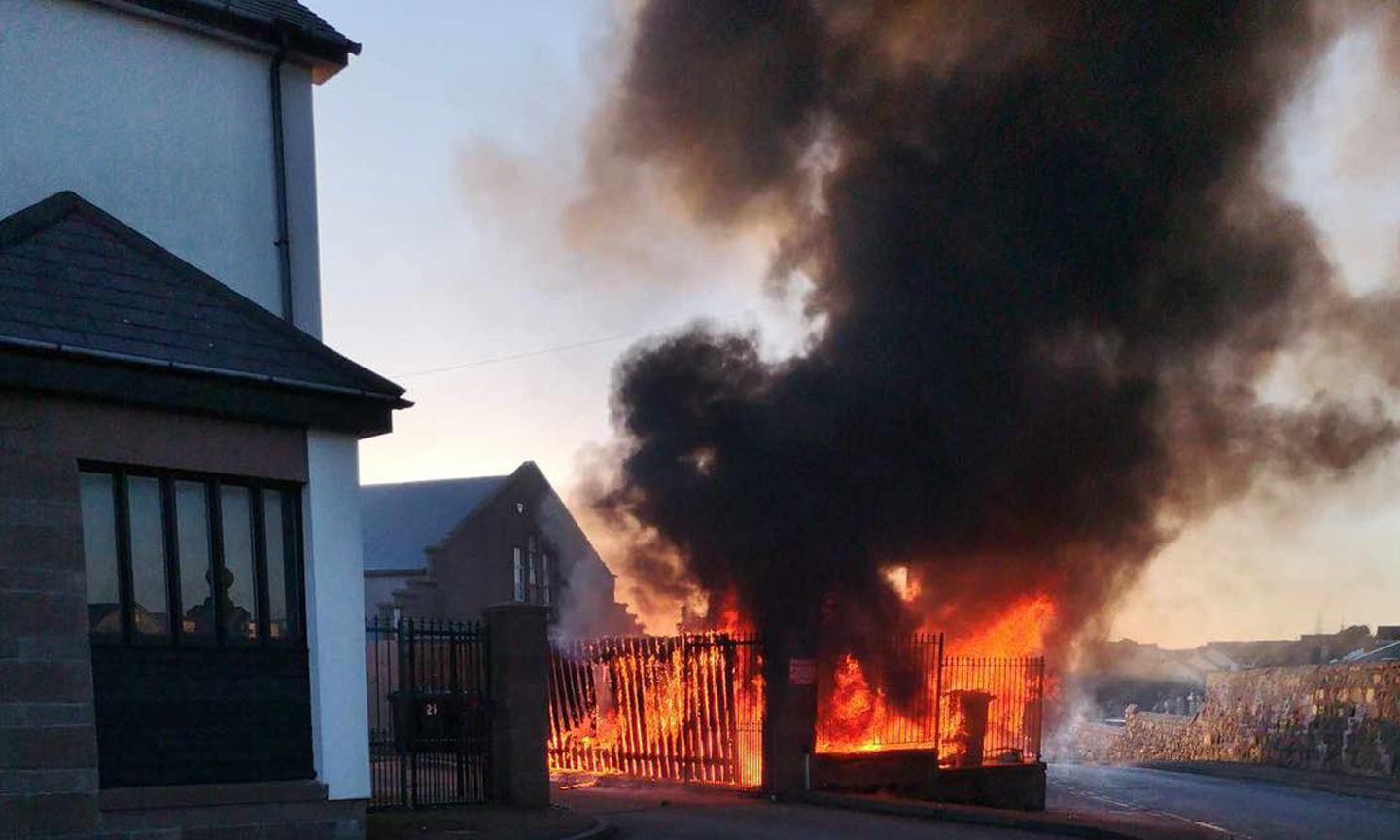 Emergency services called to Peterhead wheelie bin blaze