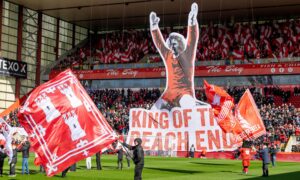 Legend Joe Harper issues emotional message to Aberdeen fans after being left in tears by Pittodrie tifo display