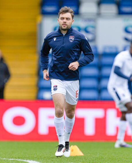 Ross County's Connor Randall jogs during the warm-up ahead of his team's 4-0 SPFL Championship defeat against Airdrieonians at the Global Energy Stadium, Dingwall, on April 4, 2026. 