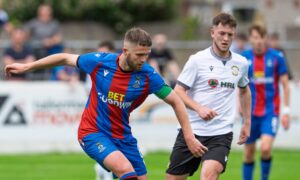 Caley Thistle’s Danny Devine points to courage shown in Premier Sports Cup loss at Hearts