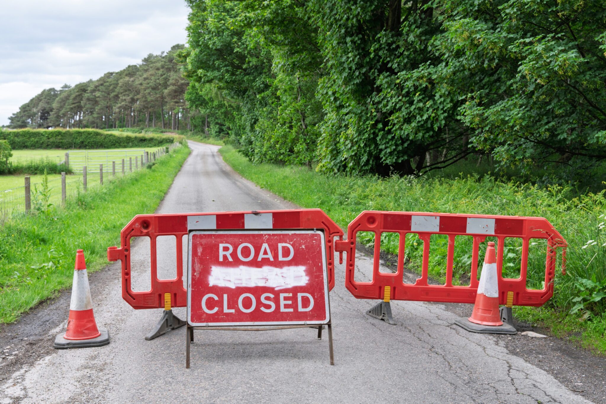 Road closed after car blaze near Lhanbryde