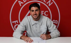 Aberdeen confirm Dan Happe signing as centre-back reveals how ‘very persuasive’ Stephen Robinson convinced him to join Dons