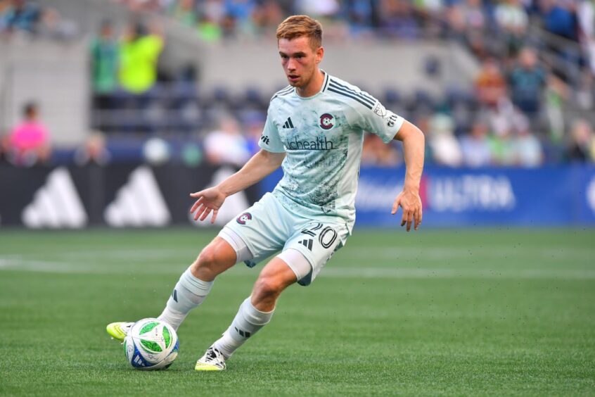 Colorado Rapids midfielder Connor Ronan playing against Seattle Sounders last year. Image: Shutterstock.