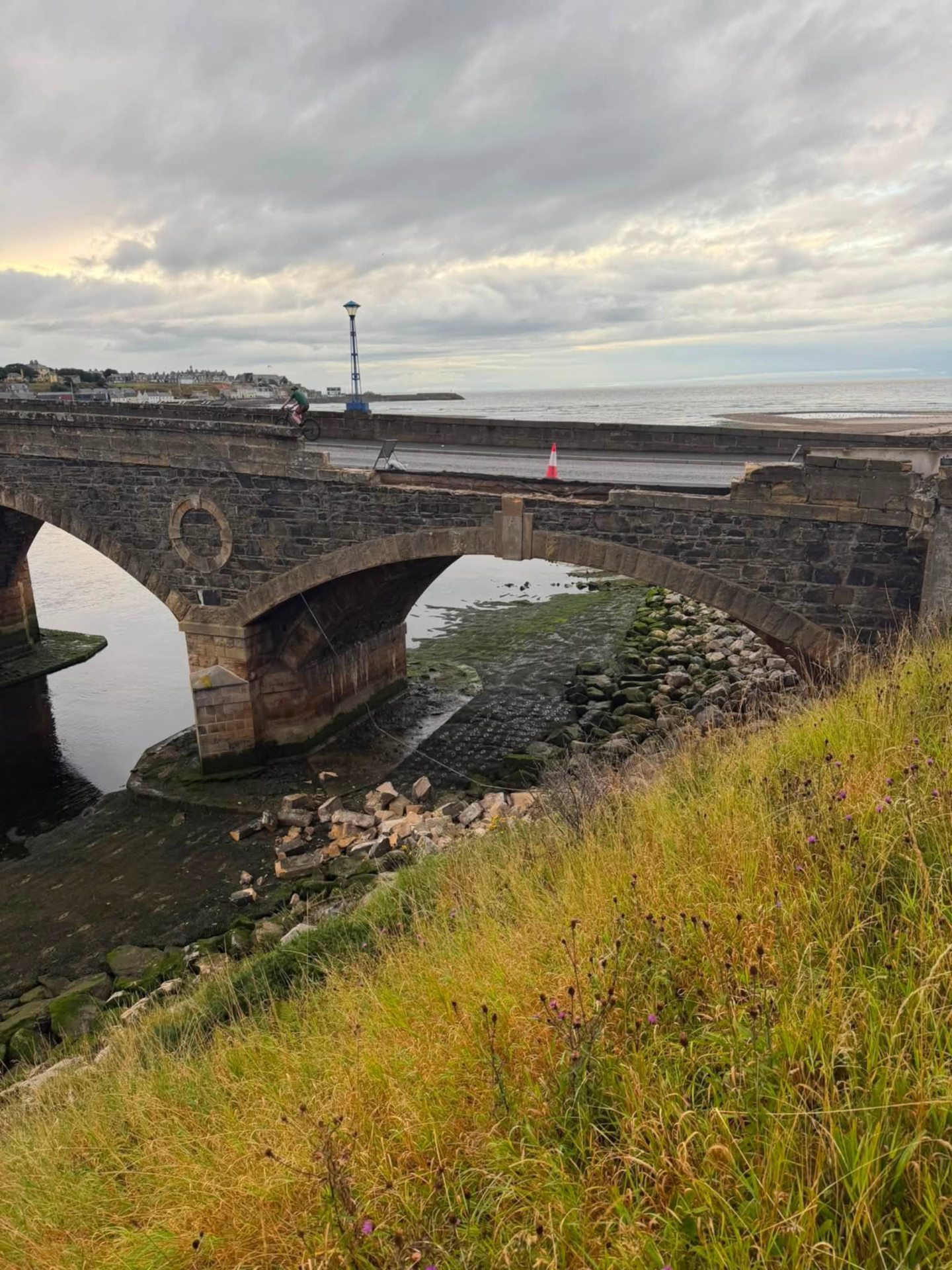 Photos show 'significant damage' to Banff Bridge after crash