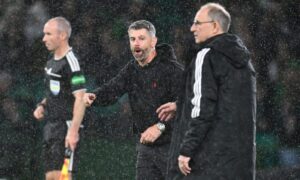 Stephen Robinson bemoans Aberdeen players not showing ‘belief’ in bruising first half of Celtic defeat