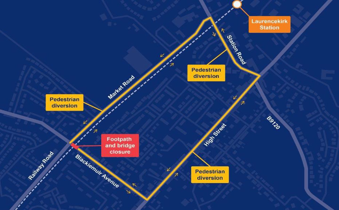 Works on Laurencekirk railway bridge demolition starts next week