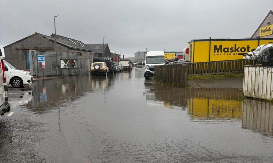 Shetland hit by flash flooding and landslide ahead of storms