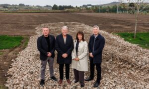 Aberdeen unveil plans for indoor dome at Cormack Park as work begins on £1.2m community pitch project