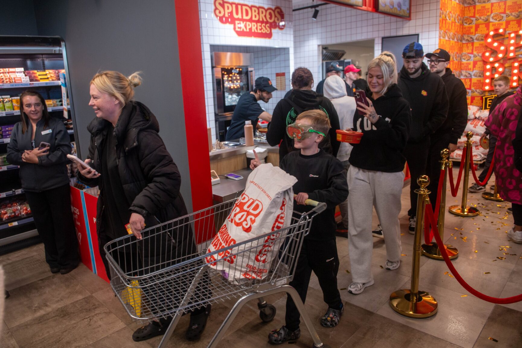 Nine-year-old queues for five hours at Spud Bros in Portlethen