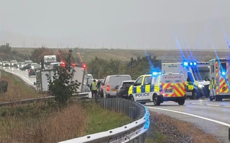 A9 closed after two-vehicle crash near Tain