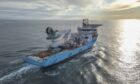 Maersk Supply Service Forza subsea support vessel. Supplied by Maersk Supply Service Date; Unknown