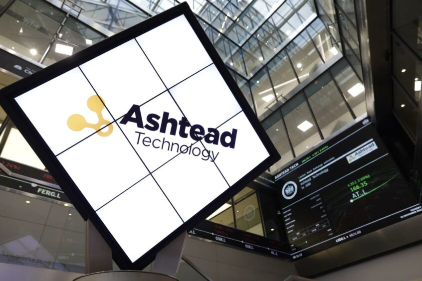 Directors of Ashtead Technology ring the bell that opens trading on the London Stock Exchange on the day it made its market debut on AIM