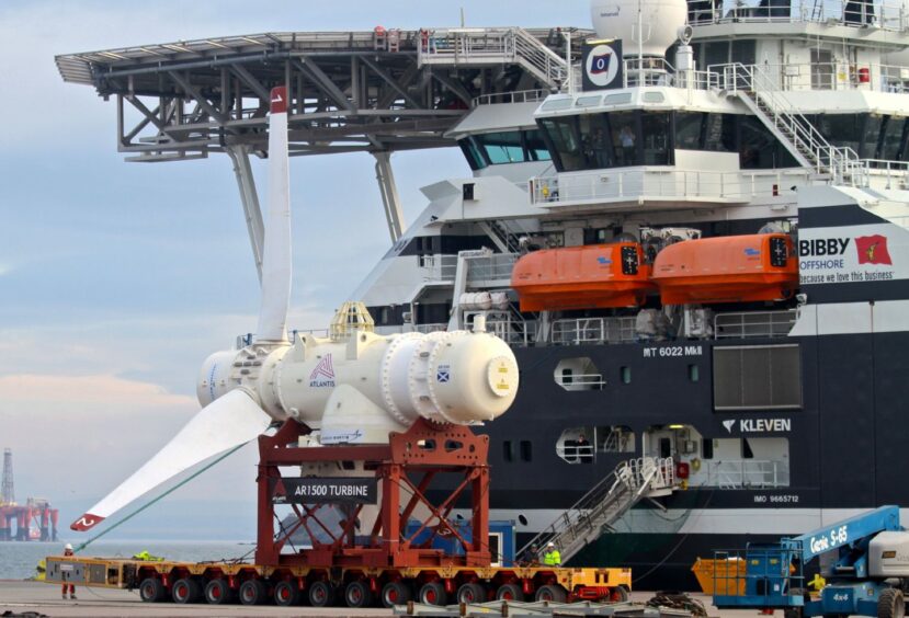 One of the MeyGen tidal turbines

Simec Atlantis Energy