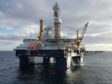Island Innovator drilling rig in sea