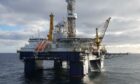Drilling rig in sea