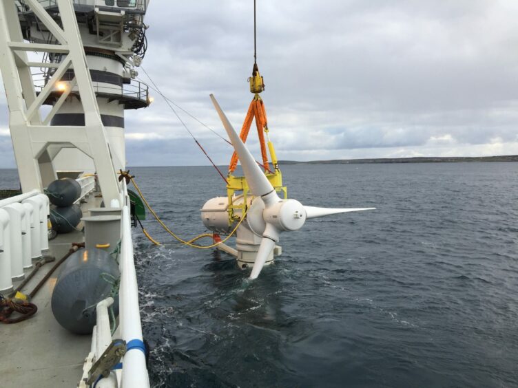 MeyGen tidal power project.