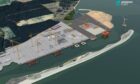 A vision for how the Ardersier Port will look when completed.