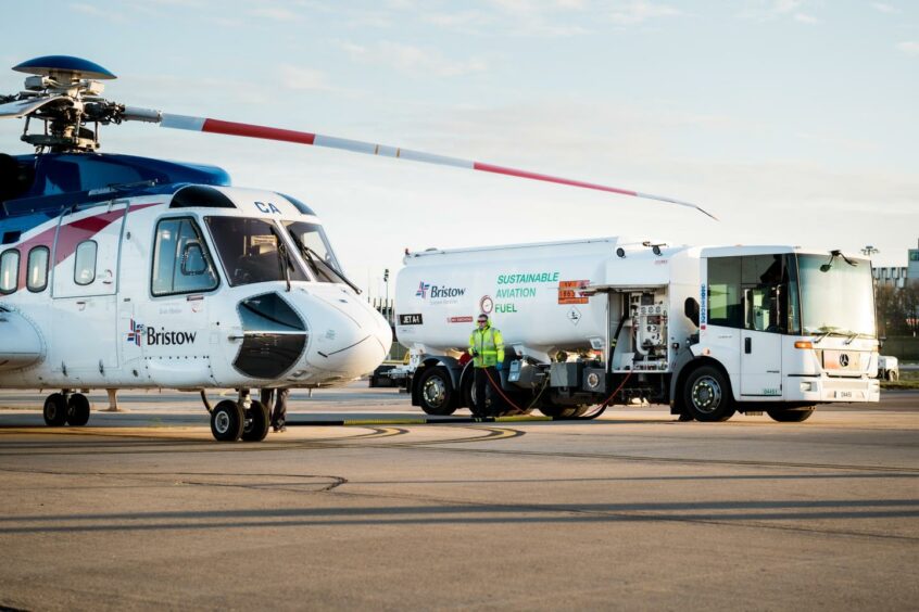 Bristow sustainable aviation fuel.