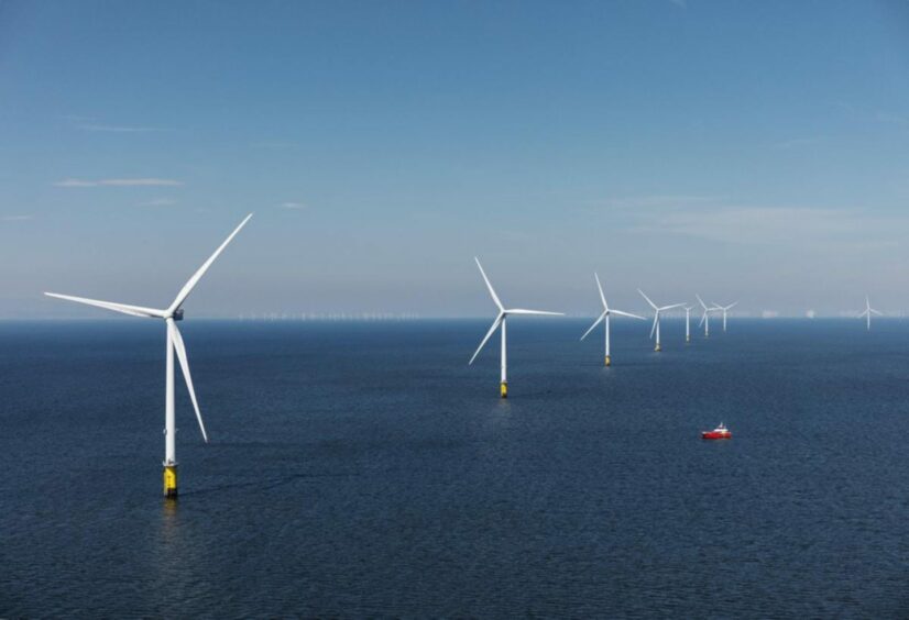 Wind turbines at Orsted's Hornsea 1 offshore wind farm