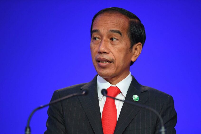 Indonesia's President Joko Widodo  Photographer: Andy Buchanan/AFP/Getty Images