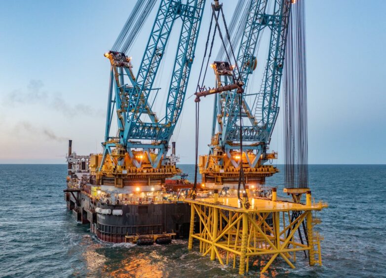 Engineered, constructed and installed by Petrofac, the six-legged jacket is now fixed to the seabed, at a water depth of around 55 metres