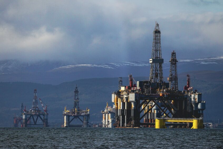 North Sea windfall tax rig