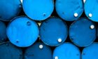 A stack of oil barrels