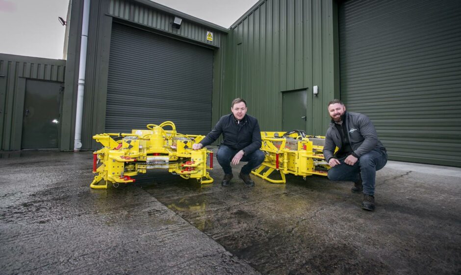 Decom Engineering's Business Development Manager Matthew Drumm (left) and Managing Director Sean Conway at the firm's new Aberdeen base. Potterton, Dyce.