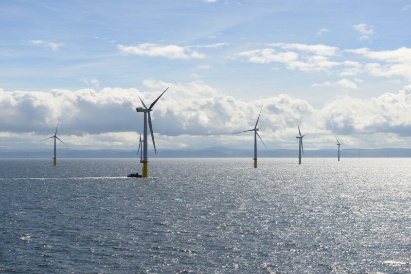 Wind farm Gwynt y Mor. Supplied by RWE