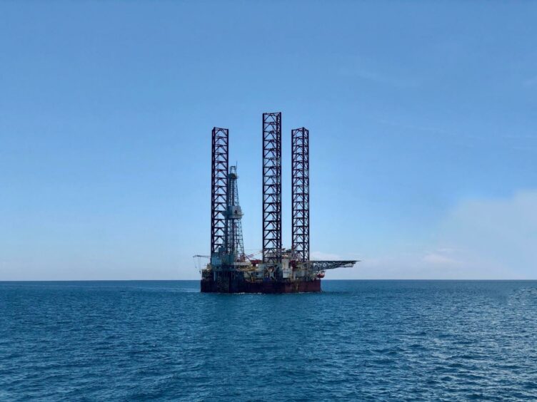 Drilling offshore Indonesia