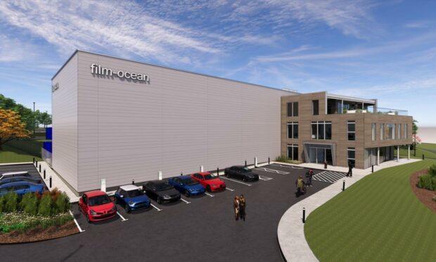 A CGI of Film-Ocean's new building in Ellon, Aberdeenshire.