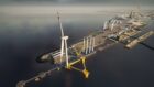 The planned renewable energy hub at Port of Leith, which forms a key part of BP and EnBW's ScotWind bid. Supplied by Forth Ports