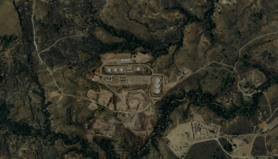 Aerial shot of Madagascan works