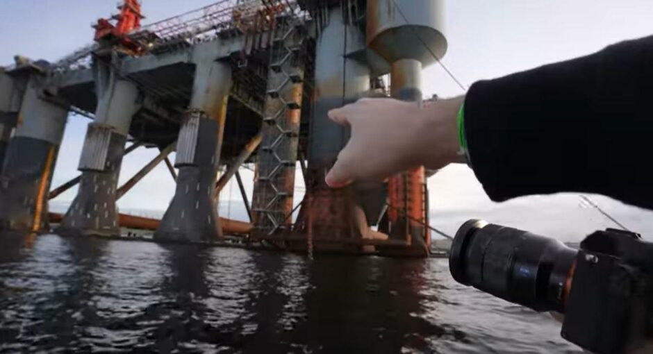 In a video which gained over 150,000 views before being deleted, YouTuber "Exploring with Josh" boarded the Ocean Princess oil rig